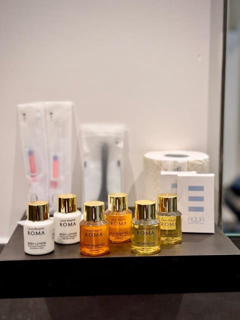 Rainfall showerhead, hair dryer, slippers, bidet