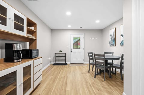 Kitchen: Enjoy meals, coffee, or a late-night chat in this inviting dining space.