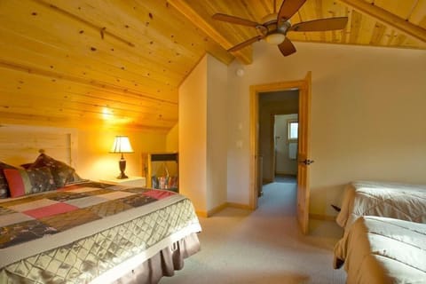 Family Cabin, 2 Bedrooms, Hot Tub, River View | Premium bedding, individually decorated, individually furnished, desk