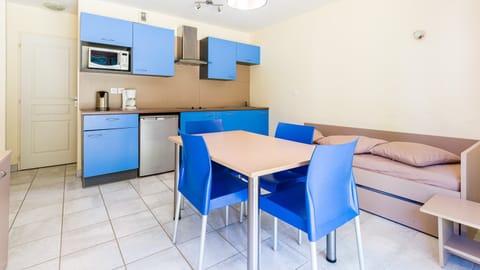 Make a snack in the kitchenette.