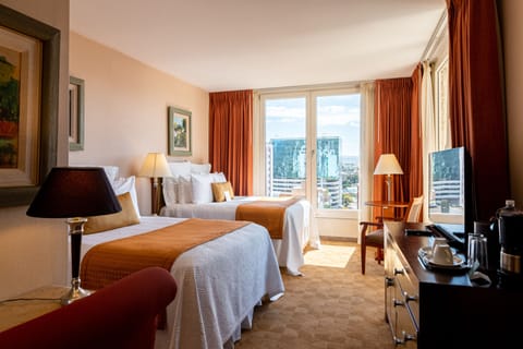 Deluxe Room, 2 Double Beds | Premium bedding, down comforters, in-room safe, individually decorated