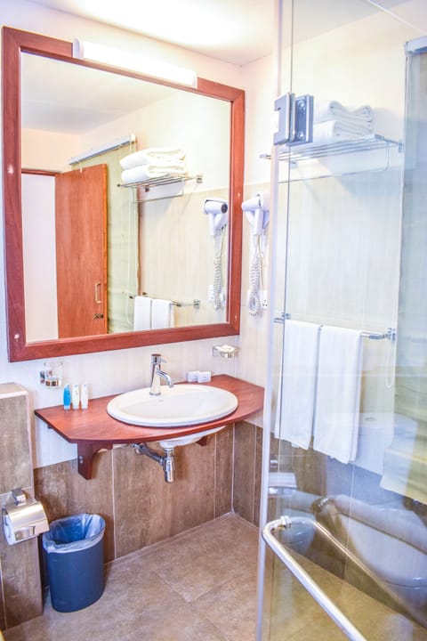 Deluxe Sea view With Balcony | Bathroom | Shower, free toiletries, hair dryer, bidet