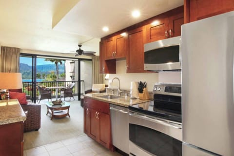 Full kitchen with all the amenities including a full Refrigerator, Freezer, Oven, Range, Dishwasher, Microwave, Coffee Maker, Toaster, and sink.