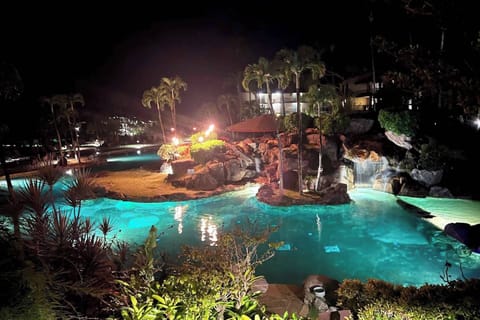 Pool at night