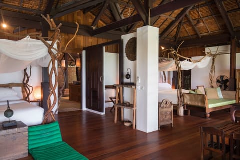 Family Double Room, Beachside | Minibar, in-room safe, free WiFi, bed sheets