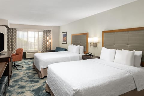 Two Queen Beds, Non-Smoking | In-room safe, desk, iron/ironing board, free cribs/infant beds