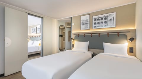 Standard Room, Multiple Beds, Connecting Rooms | Premium bedding, desk, soundproofing, iron/ironing board