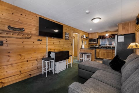 Inviting living and eating area.