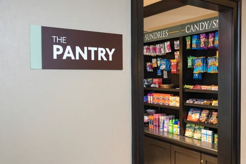 Purchase a snack at the on-site pantry.