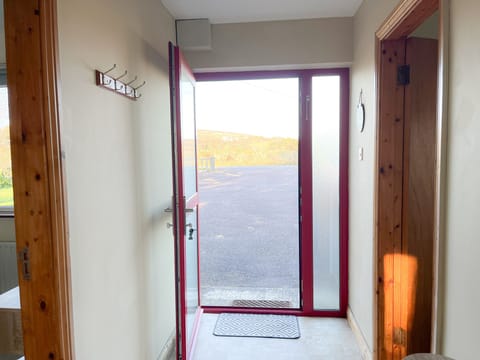Honeybee Cottage Valentia Co Kerry. Self catering holiday home. Bright hallway with great views.