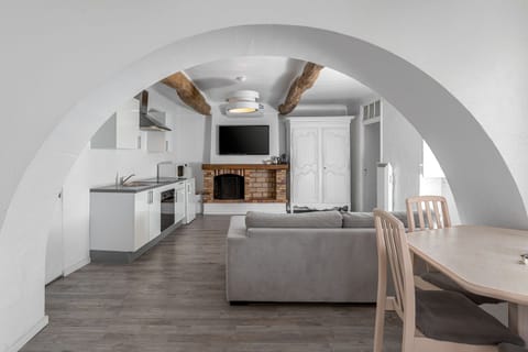 Premium Apartment, Garden View | Living area | 42-inch LED TV with digital channels, TV