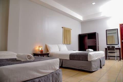 Double Room, 2 Queen Beds | Premium bedding, rollaway beds, free WiFi