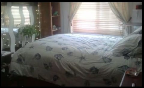 Good size bedroom. Now has queen & twin beds & walk-in closet - not shown here.