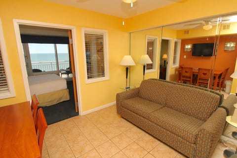 Suite, 1 Bedroom, Balcony, Ocean View | Living area | Smart TV