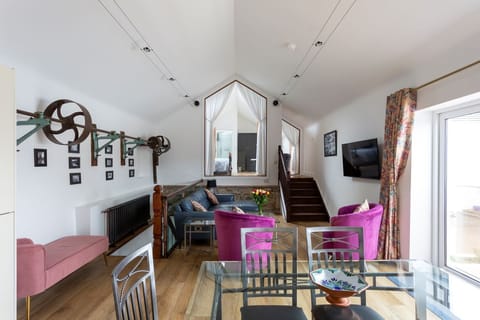 Merok Mill House with view up to master bedroom