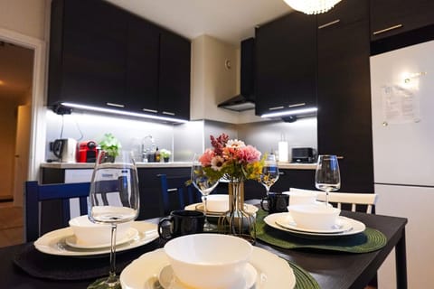 Prepare delicious meals in this fully equipped kitchen, with everything you need for a home-cooked feast.