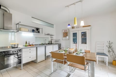 Standard Apartment, 2 Bedrooms (Flower House) | Private kitchen | Fridge, microwave, stovetop, dishwasher