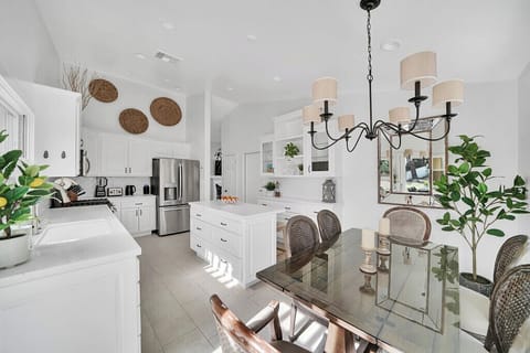 Kitchen and dining area