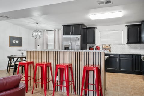 Island Bar with Barstools