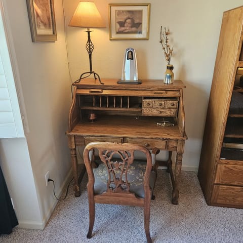 Desk, work area, lower bedroom