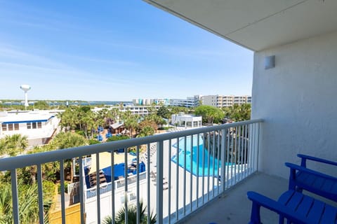 Balcony. Exact unit will be assigned upon arrival. Views, colors, and decor may vary.