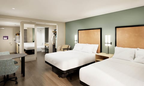 Blackout drapes, free WiFi, bed sheets