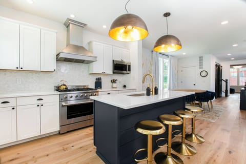 Chef's kitchen with gas range