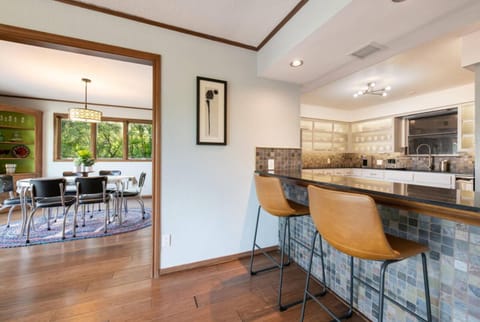 Spacious kitchen with bar seating - perfect for entertaining.