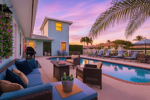 Unwind in your private Fort Lauderdale vacation rental with poolside seating, BBQ, and space for the whole family. Perfect for a stress-free getaway filled with lasting memories. #FortLauderdaleAirbnb #FamilyVacation #PrivatePool
