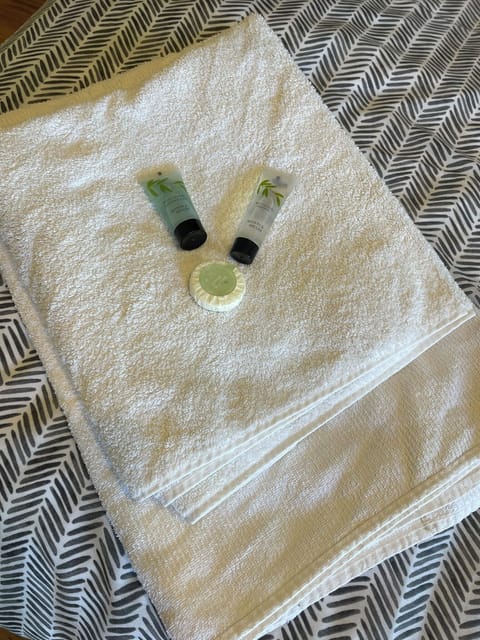 Individually decorated, desk, laptop workspace, blackout drapes