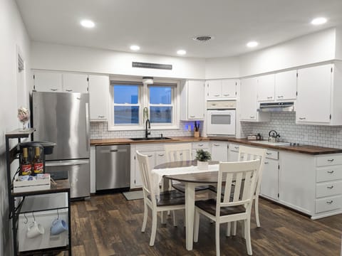 Fully stocked kitchen