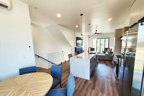 Airy open concept on the second floor