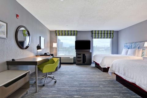 Suite, 2 Queen Beds (City & Water View) | Premium bedding, in-room safe, desk, laptop workspace