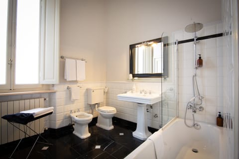 Free toiletries, hair dryer, towels