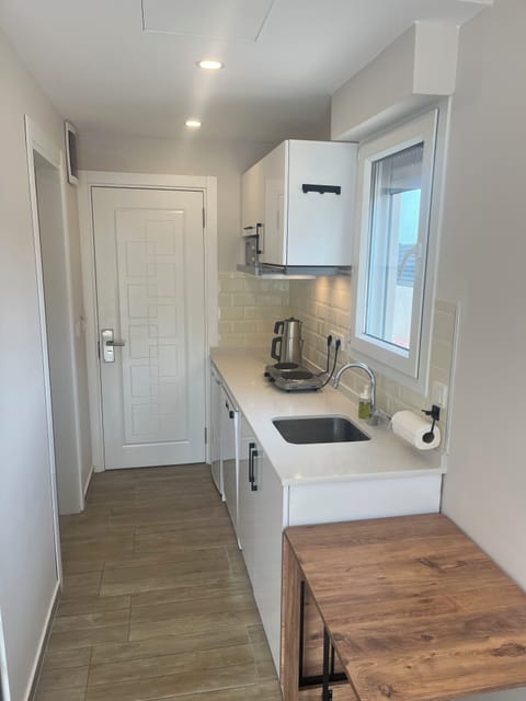 Basic Studio, Non Smoking | Private kitchen | Mini-fridge, microwave, stovetop, dishwasher