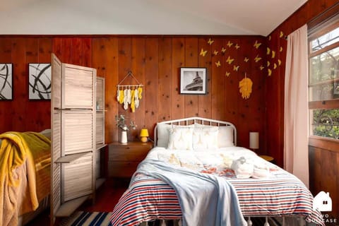 Wake up feeling rested in this cozy bedroom. Simple, clean, and comfortable for a good night’s sleep.