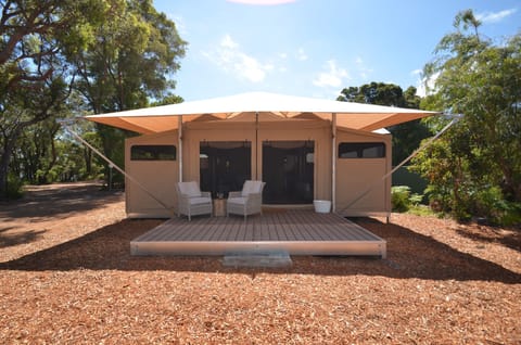 Luxury King Eco Tent with Ensuite | Terrace/patio