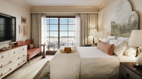 Hypo-allergenic bedding, in-room safe, blackout drapes