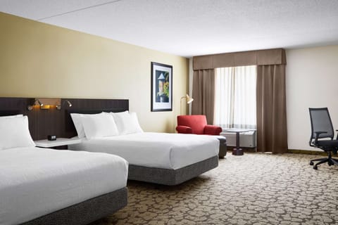 Room, 2 Queen Beds, Accessible, Bathtub (Hearing & Mobility) | Premium bedding, desk, laptop workspace, blackout drapes