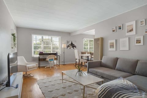 Spacious Living Room with Pottery Barn Sofa Bed