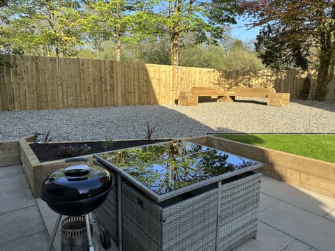 Back garden with BBQ