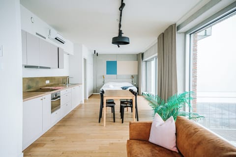 Loft, Balcony, City View | Living area