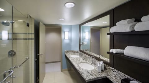 Executive Suite, 1 King Bed | Bathroom | Eco-friendly toiletries, hair dryer, bathrobes, towels