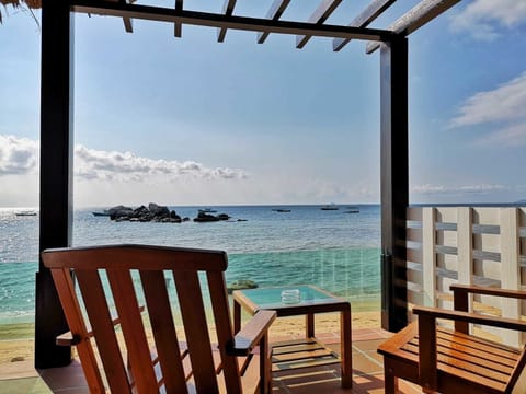 Villa, Beach View, Beachfront | Minibar, in-room safe, desk, free WiFi