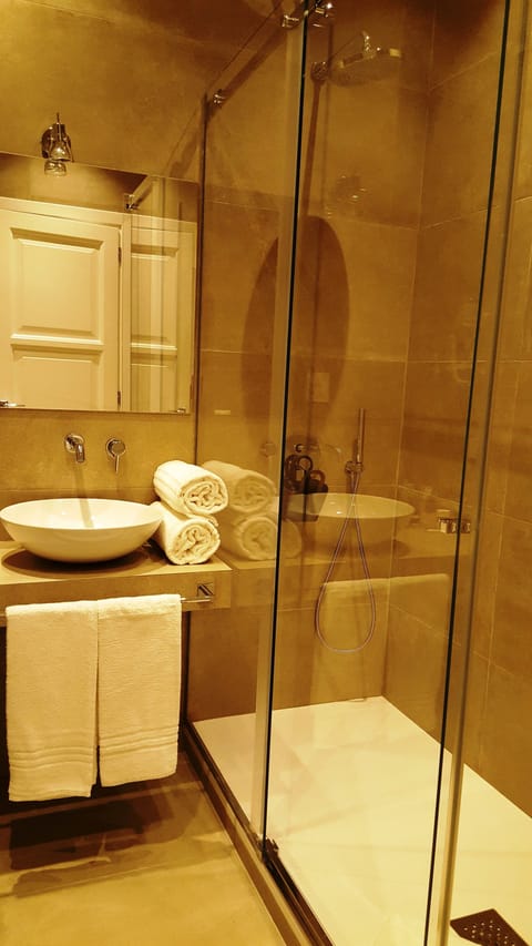 Suite | Bathroom | Shower, rainfall showerhead, free toiletries, hair dryer