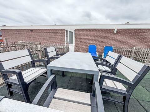 Wood, Furniture, Floor, Chair, Shade, Outdoor Furniture, Wood Stain, Awning, Balcony, Outdoor Table