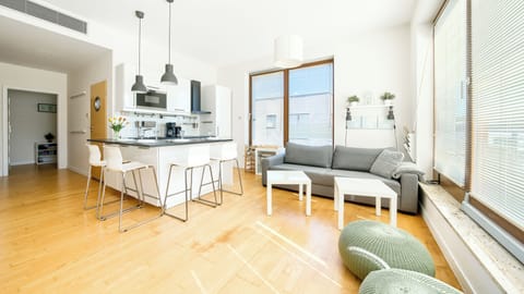 Apartament (51) with roof terrace | Living area | Flat-screen TV