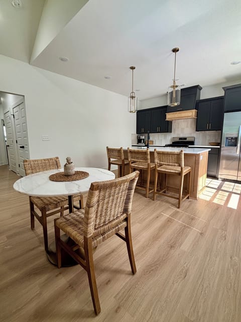 Kitchen and dining area