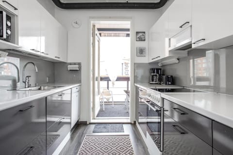 Comfort Apartment, 2 Bedrooms, Courtyard View | Private kitchen