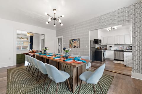 Dining area and kitchen